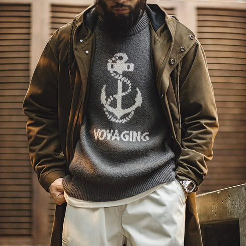Retro M51 Hooded Windbreaker – Mid-Length Cotton Zipper Jacket